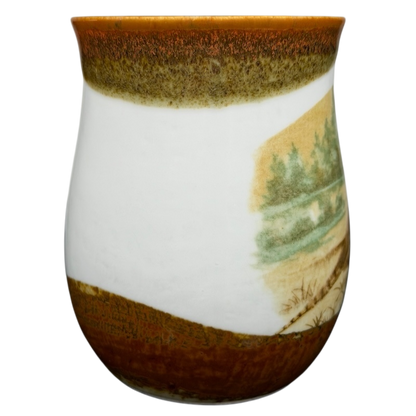 Otagiri pheasants tankard vintage mug with nature scene and earthy colors for collectors