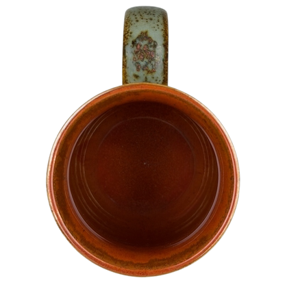 Otagiri pheasants tankard vintage mug with a unique handle and earthy glaze detail