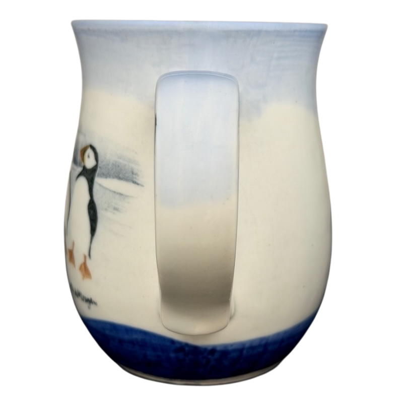 Otagiri Puffins vintage mug featuring a playful puffin design on a white background