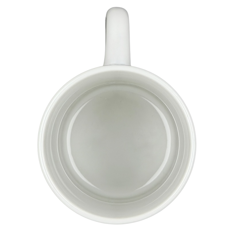 Inside view of Sailboat Seascape vintage Mug Otagiri, showcasing smooth ceramic finish and spacious design.