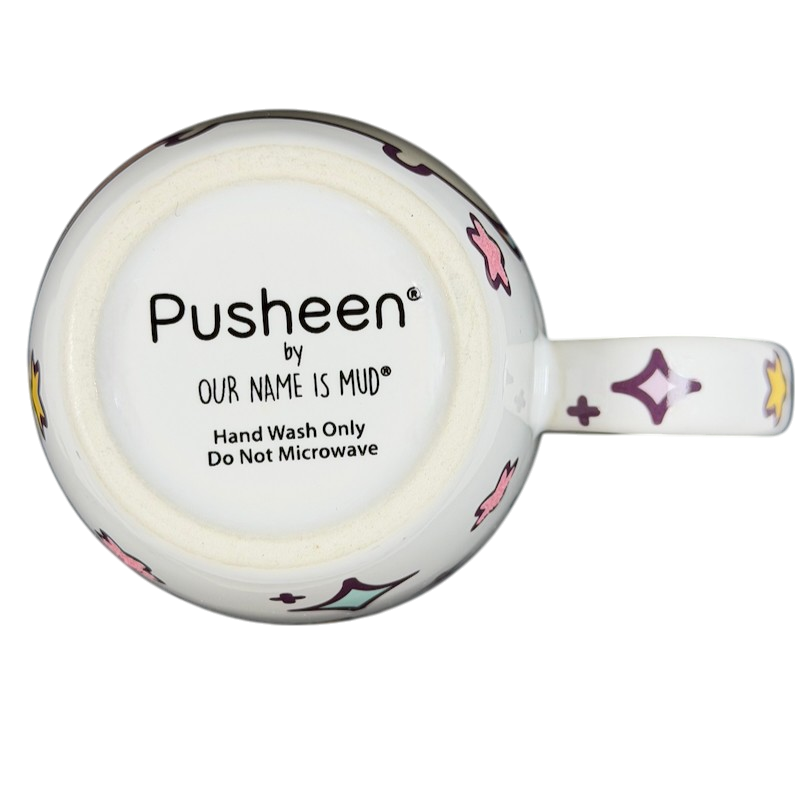 Pusheen Pusheenicorn Mug Our Name Is Mud featuring colorful designs with a smooth handle