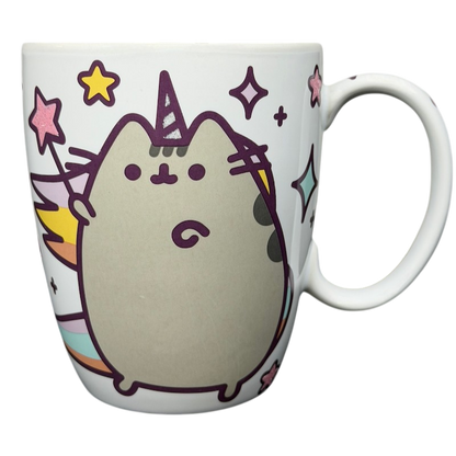 Pusheen Pusheenicorn Mug Our Name Is Mud featuring a cute unicorn cat design with stars