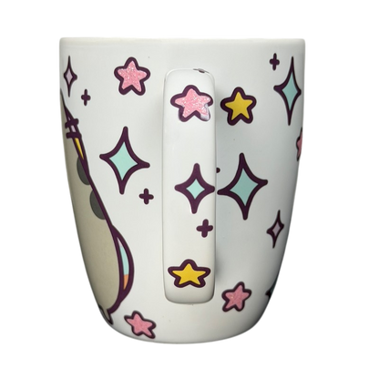 Pusheen Pusheenicorn Mug Our Name Is Mud featuring colorful stars and a whimsical design