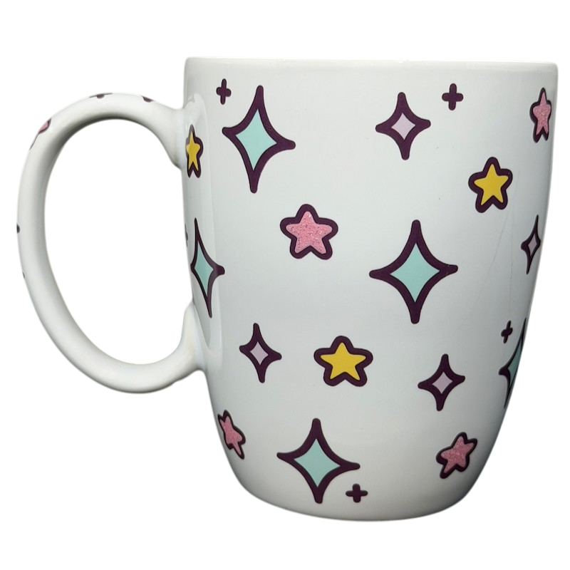 Pusheen Pusheenicorn Mug Our Name Is Mud with colorful star patterns for whimsical beverage enjoyment