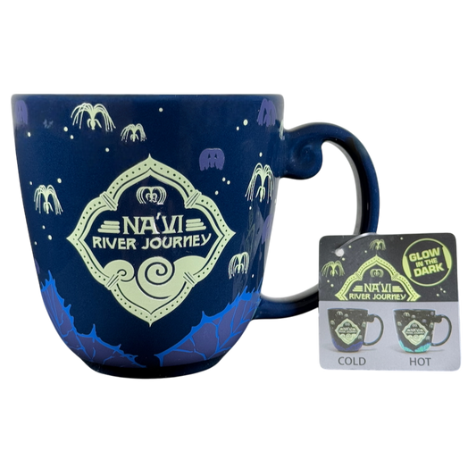 Pandora Na'vi River Journey Disney mug featuring glow-in-the-dark design and vibrant colors
