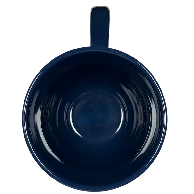 Inside view of a blue Disney mug featuring the Pandora Na'vi River Journey design