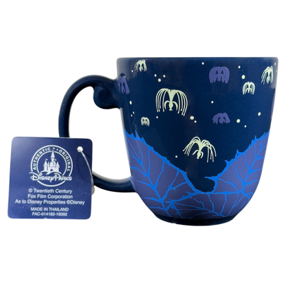 Pandora Na'vi River Journey Disney mug featuring glowing plants and a dark blue exterior design