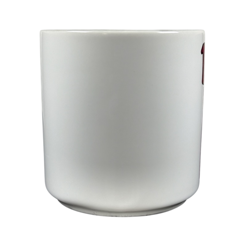 BOB poetry name vintage mug white ceramic blank side view with glossy finish ideal for coffee or tea