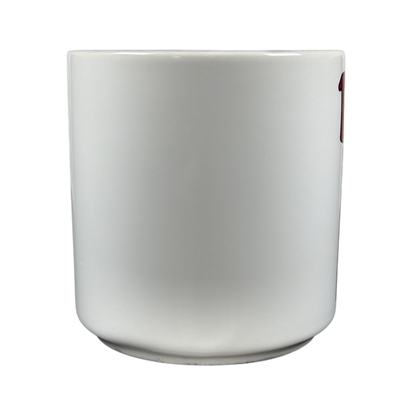 BOB poetry name vintage mug white ceramic blank side view with glossy finish ideal for coffee or tea