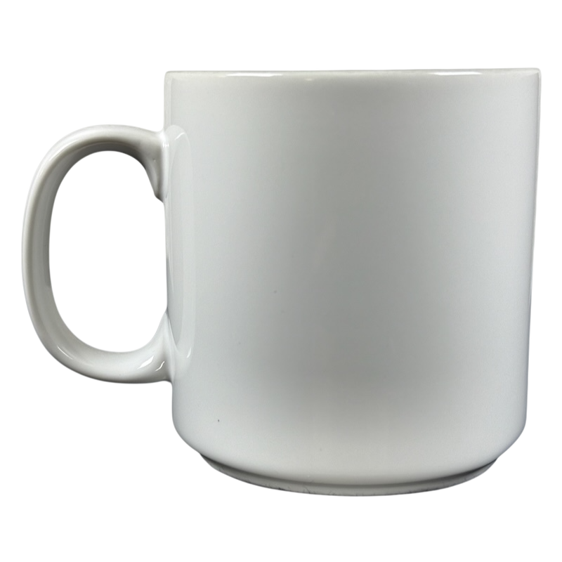 Papel BOB poetry name vintage mug white ceramic coffee cup with handle on black background