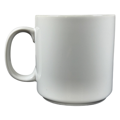 Papel BOB poetry name vintage mug white ceramic coffee cup with handle on black background