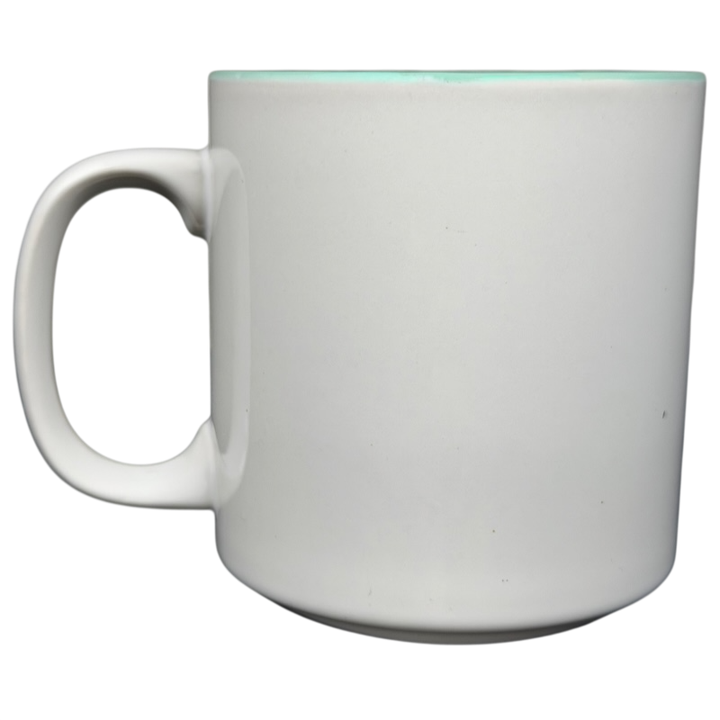 White HEATHER Poetry Name Mug Papel with a smooth finish and comfortable handle