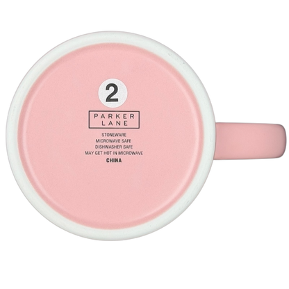 Parker Lane pink Add to Cart Kind of Day mug with a smooth finish and sturdy handle