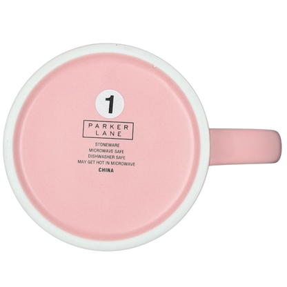 Parker Lane Add to Cart Kind of Day mug with a pink design, perfect for everyday use