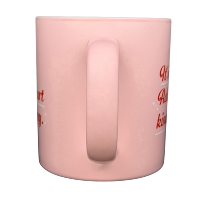Parker Lane Add to Cart Kind of Day mug in soft pink with playful text design