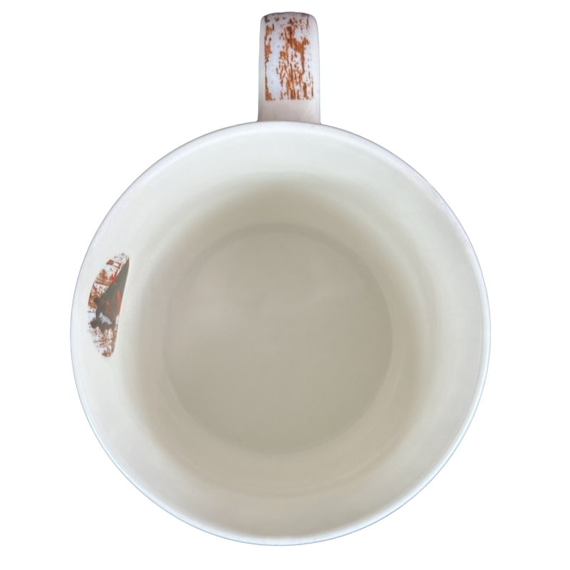 Patti Gay Clyde Horse Mug Two Can Art PPD with a smooth, clean interior view showcasing its design