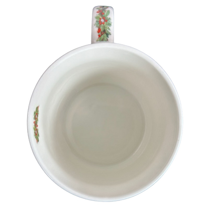 Patti Gay Glacier Fox Mug Two Can Art PPD featuring festive floral design inside the mug