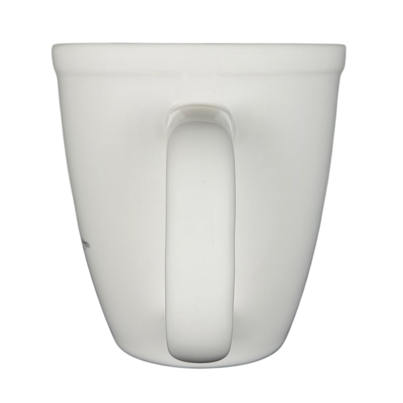 Peanuts Lucy and Snoopy collectible mug with a clean white finish and sturdy handle