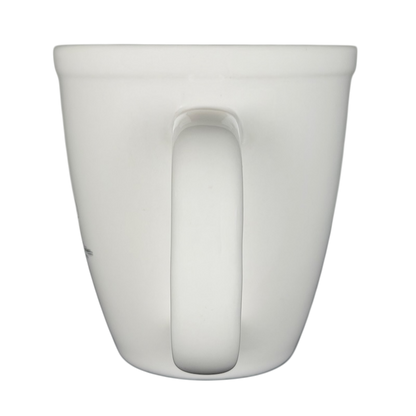 Peanuts Lucy and Snoopy collectible mug with a clean white finish and sturdy handle