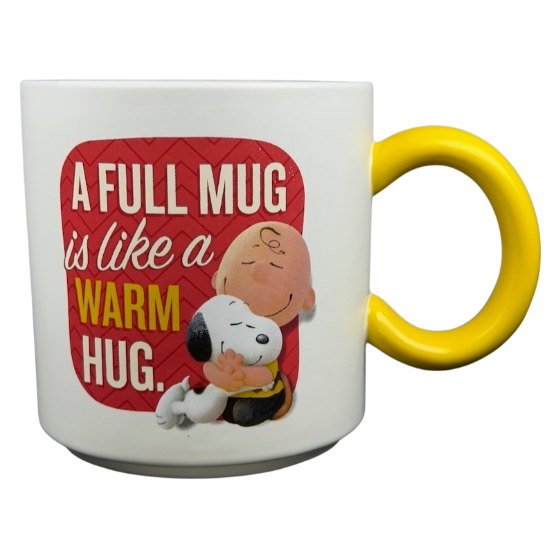 Peanuts Movie Charlie Brown Snoopy Hallmark mug with colorful handle and heartwarming quote