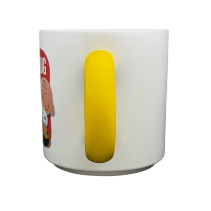 Hallmark Peanuts Movie Charlie Brown Snoopy mug with a yellow handle for fans of the classic cartoon