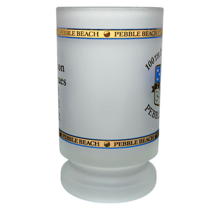 Pebble Beach 100th U.S. Open 2000 Commemorative Frosted Glass Mug featuring unique design and details