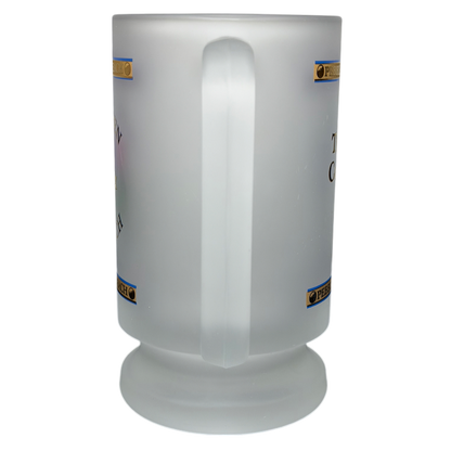 Starbucks Pebble Beach 100th U.S. Open 2000 Commemorative Frosted Glass Mug with elegant detailing