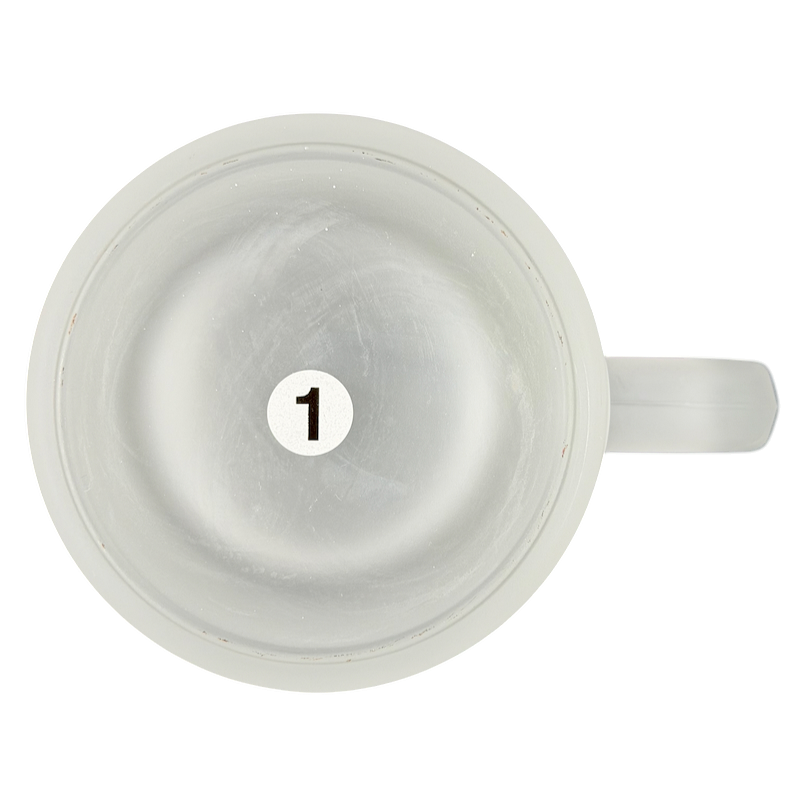 Pebble Beach 100th U.S. Open 2000 Commemorative Frosted Glass Mug with a clean, elegant design