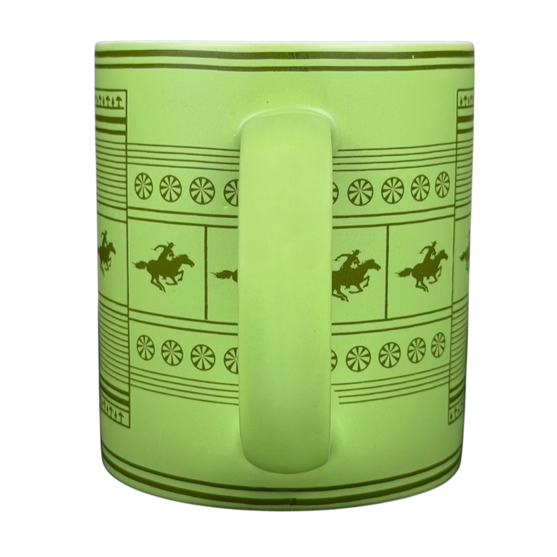 Peet's Coffee Insider Oakland mug in green featuring equestrian design details