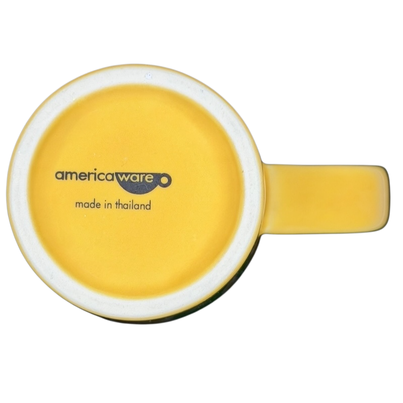 Peet's Coffee & Tea Tall Latte Mug in vibrant yellow design for enjoying hot beverages