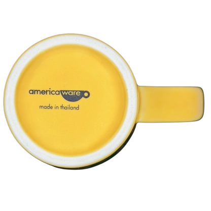 Peet's Coffee & Tea Tall Latte Mug in vibrant yellow design for enjoying hot beverages