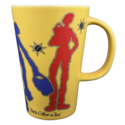 Peet's Coffee & Tea Tall Latte Mug featuring colorful artistic designs for coffee lovers