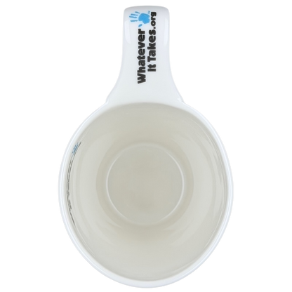 Pierce Brosnan Whatever It Takes mug featuring a simple white design with a clean interior