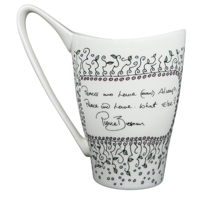 Churchill Pierce Brosnan Whatever It Takes mug featuring decorative design and handwritten quote