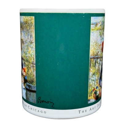 Pierre-Auguste Renoir Two Sisters On The Terrace Mug Copco featuring vibrant artwork and signature details