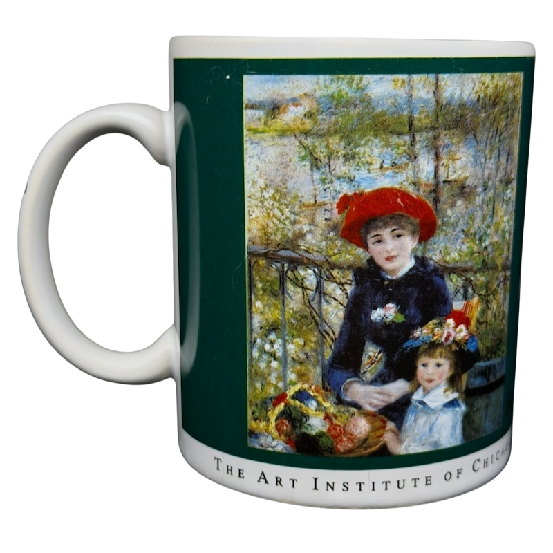 Pierre-Auguste Renoir Two Sisters On The Terrace Mug Copco featuring a vibrant artwork design