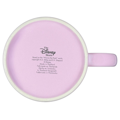 Disney Piglet cheerful smile collectible mug with a pink interior and classic design