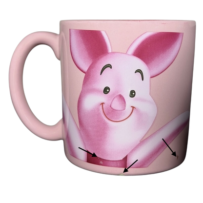 Disney Piglet cheerful smile collectible mug featuring a vibrant design and a happy expression