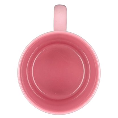 Disney Piglet cheerful smile collectible mug in soft pink with a smooth interior finish