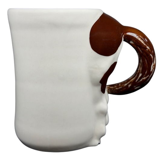 Unique pinto horse 3D handle mug with a playful horse design and textured surface
