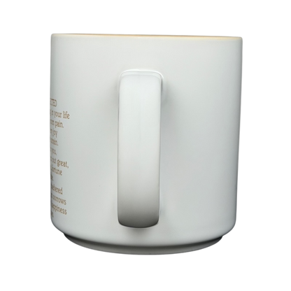 Papel JIM name poetry mug featuring heartfelt verses and a sleek white design