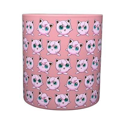 Oneida Pokemon Jigglypuff mug featuring a playful pink design with Jigglypuff characters