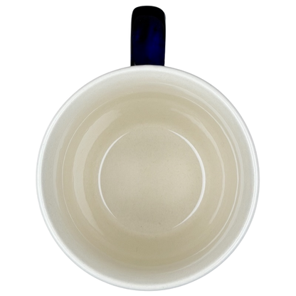 Inside view of Polish Pottery Boleslawiec Holly Berry Christmas Mug featuring a smooth interior design