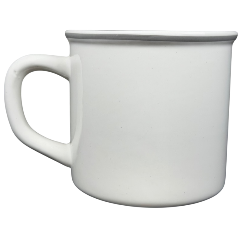 Airstream Happy Camper Mug Pottery Barn in white with a classic design and comfortable handle