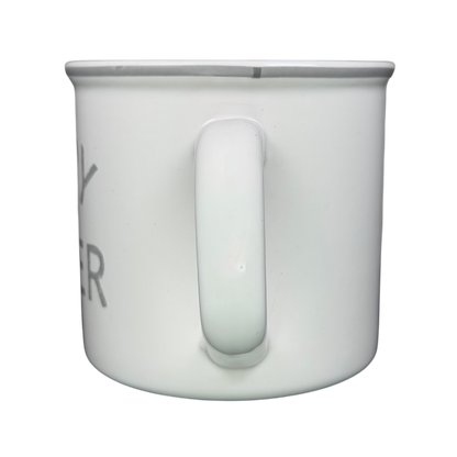 Airstream Happy Camper Mug Pottery Barn featuring a simple white design with a sturdy handle