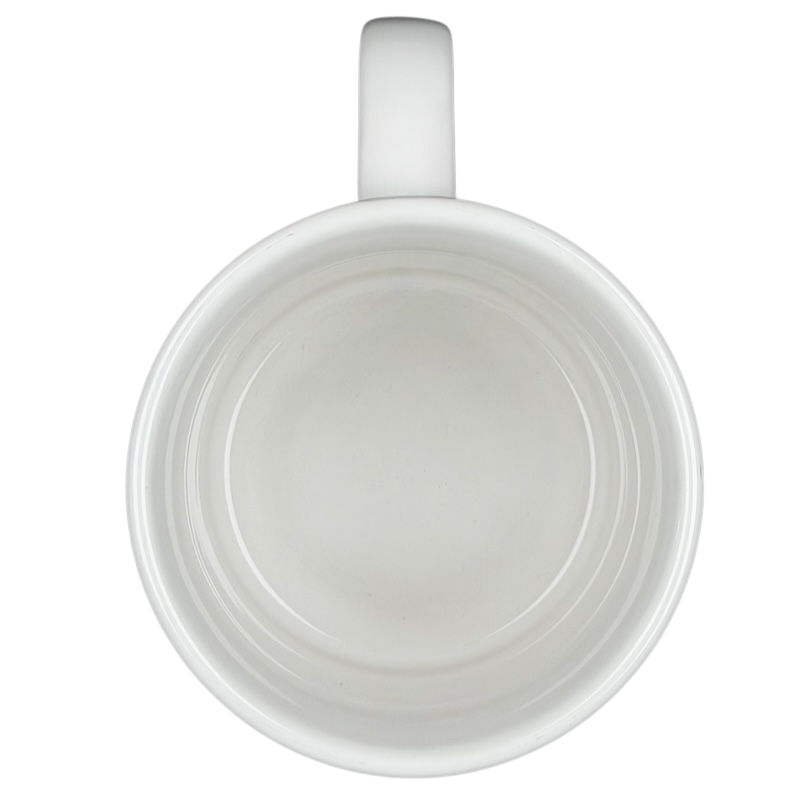 Empty interior view of Puffins Barbara Lavallee Mug Arctic Circle Enterprises with a clean finish
