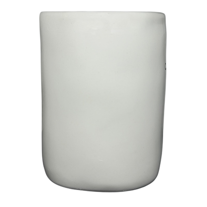 Rae Dunn CALM mug Magenta exclusive in a minimalist white design, perfect for coffee or tea lovers