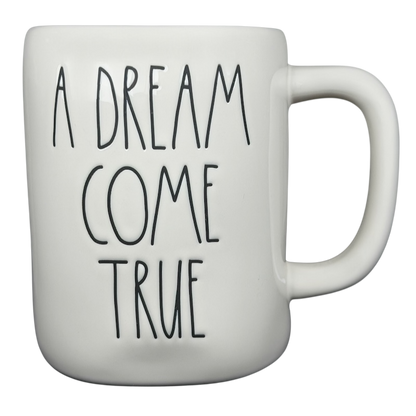 Rae Dunn Disney Princess Castle Mug Magenta with the phrase A Dream Come True in stylish font