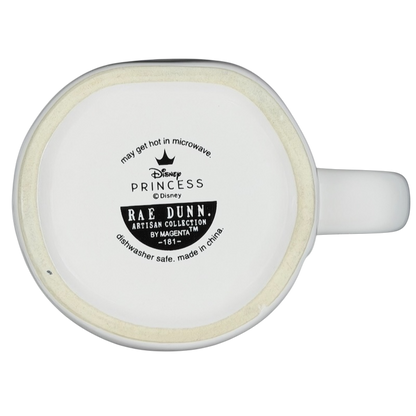 Rae Dunn Disney Princess Castle Mug Magenta with dishwasher safe design and classic white finish