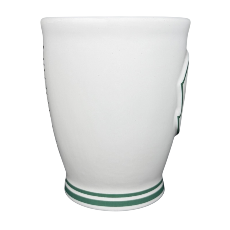 Rae Dunn Harry Potter Slytherin mug featuring a minimalist design and green accents